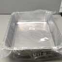 Stainless Steel Cat Litter Box for Big Cats,Large Metal Cat -Easy to Clean,Small Stainless Steel Litter Box(17.5" L x 13.6" W x 4.1" H).