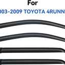 Window Visors Rain Guards Shield for 2003-2009 Toyota 4Runner, Out-Channel Window Vent Wind Deflectors Visors Shades for 03 04 05 06 07 08 09 4Runner