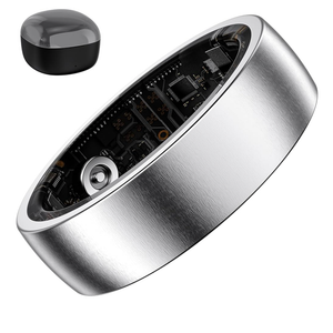 Smart Ring for Women - Health and Fitness Tracker with Heart Rate, SpO2, Sleep Monitoring, Calories, IP68 Waterproof Pedometer for Exercise (Silver 10)