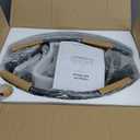 LEDIARY 22 inch Black Caged Ceiling Fan with Light, Bladeless Industrial Ceiling Fan with Remote, Farmhouse Fan Lights Ceiling Fixtures for Kitchen, Bedroom, Outdoor, 6 Speed, Timing-Black