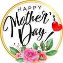 3 x 72PCS Happy Mother's Day Labels Stickers - 1.5" Floral Mothers Day Gift Tags Waterproof Mother's Day Label Stickers for Envelope Seals Gift Wrap Boxes Cards Party Favor Decorations