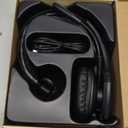 Trucker Bluetooth Headset, Wireless Headset with Mic, Bluetooth Headsets with Dual Noise Cancelling Microphone & Mute Button, 55Hrs Working Time PC Headsets for Cell Phones, Computer, Truck Driver