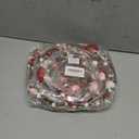 Winlyn 5.2 Ft Artificial Valentine's Day Garland Red Pink White Glitter Heart Garland with Berries for Valentine Party Holiday Wedding Festive Home Mantel Front Door Decor Dinner Table Centerpiece