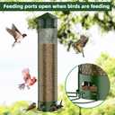 Metal Squirrel Proof Bird Feeders for Outdoors Hanging 5.5LB Lager Capacity