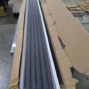 WPC Slat Wall Panels 8 Pack 96" x 6", Waterproof Fluted Wall Paneling, Accent 3D Wall Panel for Wall Decor, Bathroom, Bedroom, Office - Low Grille Black (Cover Approx.32 sq.ft)