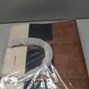 LOVEVOOK Laptop Bag for Women, 15.6 Inch Work Bags for Women, Vintage Leather Laptop Tote Bag, Waterproof Computer Bags with Clutch Purse, Large Capacity Briefcase, Business Office Handbag for Work (Black - Brown - Beige)