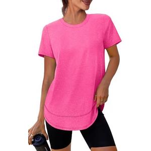 XIEERDUO Womens Workout Tops Short Sleeve Shirts Quick Dry Outfits for Hiking Running No Size