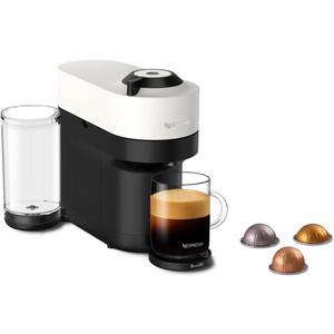 Nespresso Vertuo Pop+ Coffee and Espresso Maker by Breville with Milk Frother, Coconut White
