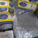 Realspring 12 Pcs Inflatable Bean Bag Chairs, Electric Air Pump, Grey