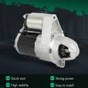 SCITOO Starter Motor 19254 2013-2016 for Dodge for Dart 2.0L 2013-2016 for Dodge for Dart 2.4L 1.4KW 12V CW 10T