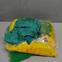 5pcs Sunflower Halloween Costumes for Women Cosplay Green Bodysuit Skirt Yellow Hood Headpiece Glasses Leaf Glove Accessory. M