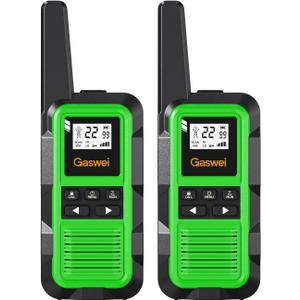 G2pro Walkie Talkies Long Range for Adults, Waterproof, Shock Resistant & Rechargeable Two-Way Radio with VOX 2 Pack(Green)