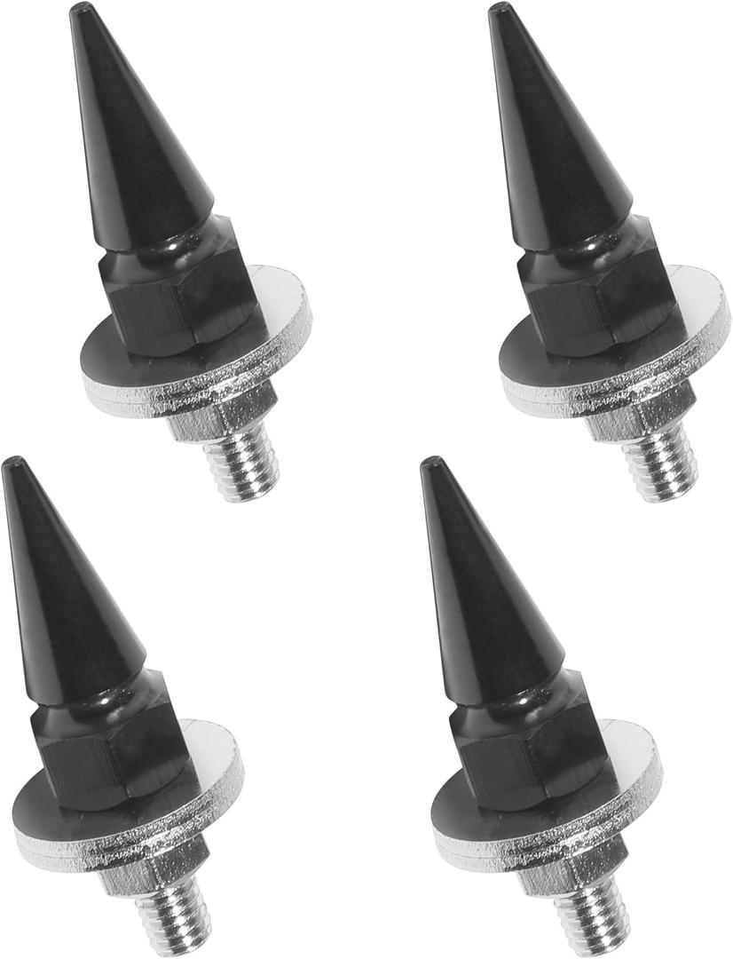 4PCS Motorcycle License Plate Bolts,License Plate Bolts and Nuts,Car Accessories Anti-Theft Spike Shape Fasteners Kit,Automotive Replacement,Suitable for Most Cars,Sedans,Motorcycles (Black)
