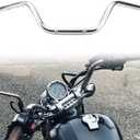 AnXin Motorcycle 7/8" Drag Handlebars High-Rise Tracker Handle Bars Universal For Sportster XL 883 1200 Cruiser Bobber Custom Chopper Softail Dyna Tour Glide Road CG125 Chrome