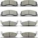 D1012 D1414 Front Rear Ceramic Brake Pads Set Fit For 2010-2011 Ford F-150