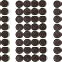 Furnigear Felt Furniture Pads for Hardwood Floors - Self Adhesive Chair Felt Pad, Floor Protector for Furniture Feet, Furniture Sliders Moving Furniture Smoothly, Anti Scratch 96 Pcs 3/4" Round Brown
