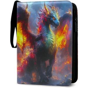 Trading Card Binder 900 Pockets for Pokemon card,9 Pockets Card Binder Albums for Card Collections,Waterproof Trading Game Card Floder Holder,50 Pcs Pages