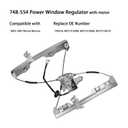 Front Left Driver Side Power Window Regulator with Motor Assembly, for 2003-2007 Nissan Murano, Replacement for 748-554