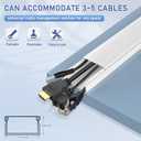 Cable Cover Wall - Cord Hiders for TV on Wall, 157 Inches Cable Cover Channel, White