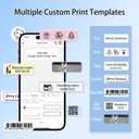 Rongta Bluetooth Label Maker Machine with Tape, Portable Mini Label Printer Wireless Thermal Handheld Sticker Makers Mini Label Makers with Multiple Templates for Organizing Office Home School(White)