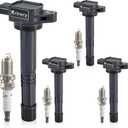 UF311 Ignition Coil Packs and Iridium Spark Plugs Compatible with Honda 03-07 Accord, 02-11 Civic, 02-09 CR-V, 03-11 Element/Acura 06-11 CSX, 02-06 RSX