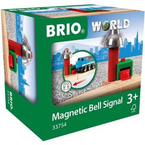 Brio Magnetic Bell Signal, Green - Accessory for Toy Train Sets, Ages 3 and Up