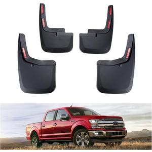 Kiwi Master Mud Flaps for 2015-2020 Ford F-150 (with Fender Flares), Heavy Duty Mud Guards, Front & Rear Splash Guards, No Drill, 4 Pcs Set