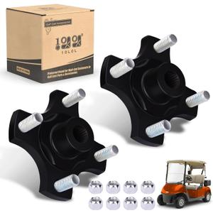 10L0L Golf Cart Rear Axle Hub Assembly Rear Wheel Hub Flange Plate for 2008-up EZGO RXV Gas & Electric Golf Cart 2 Pack OEM# 604112, 615604, 70968-G03