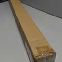 Persilux Free-Stop Cordless 100% Blackout Roller Shades for Windows, Natural Woven Fabric UV Protection Privacy Thermal Insulated Window Blinds for Indoor Windows, Home, Bedroom, Khaki 34" W x 64" H