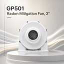 23005-1 GP501 Radon Mitigation Fan 3 Inch, Mediuma