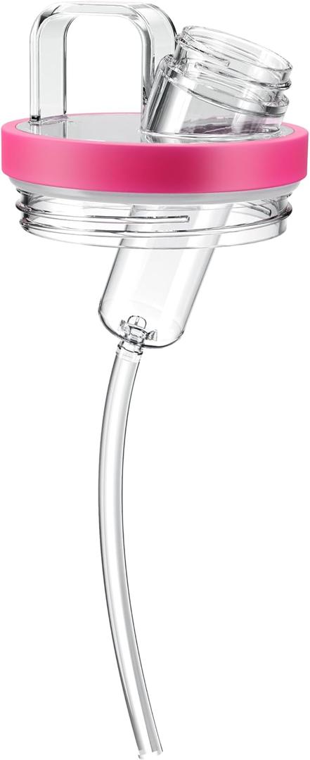 Tumbler Adapter Compatible with Stanley and Flavors Cartridges | Fits 40oz & 64oz Stanley Quencher H2.0 Tumblers | Direct Fit, FoodGrade LeakProof Silicone (Fuchsia, 40 oz/ 64 oz)