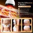 Lymphatic Drainage Massager & Anti Cellulite Massage Tool, Helps Reduce Stretch Marks & Cellulite, for Legs, Arms & Belly, Body Sculpting Machine with Microcurrent & Red-Light & Heat & Vibration