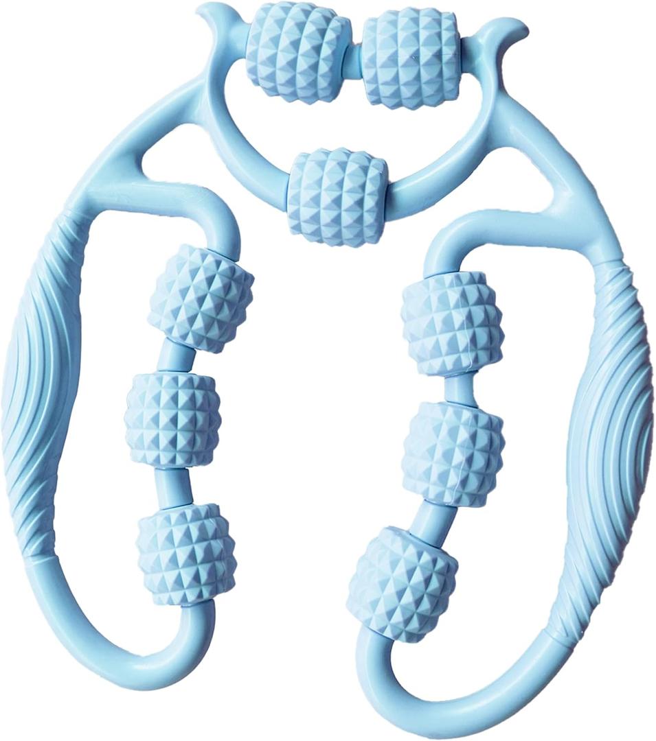 Premium Foam Roller,Muscle Roller,Deep Tissue Massager for Legs,Arms,Neck,Calves,Thighs,Back,Tennis and Golfer Elbow,Relieve Muscle Soreness,Stiffness and Tightness (Blue)