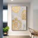 Golden Leaf Foil Art