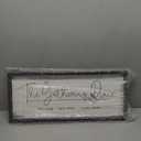 TQianJiang Dining Room Wall Decor The Gathering Place Sign 24"×10" With Sit Long Talk Much Laugh Often Sign Gathering Plaque for Kitchen Large Rustic Farmhouse Wood Framed Wall Hanging (Black)