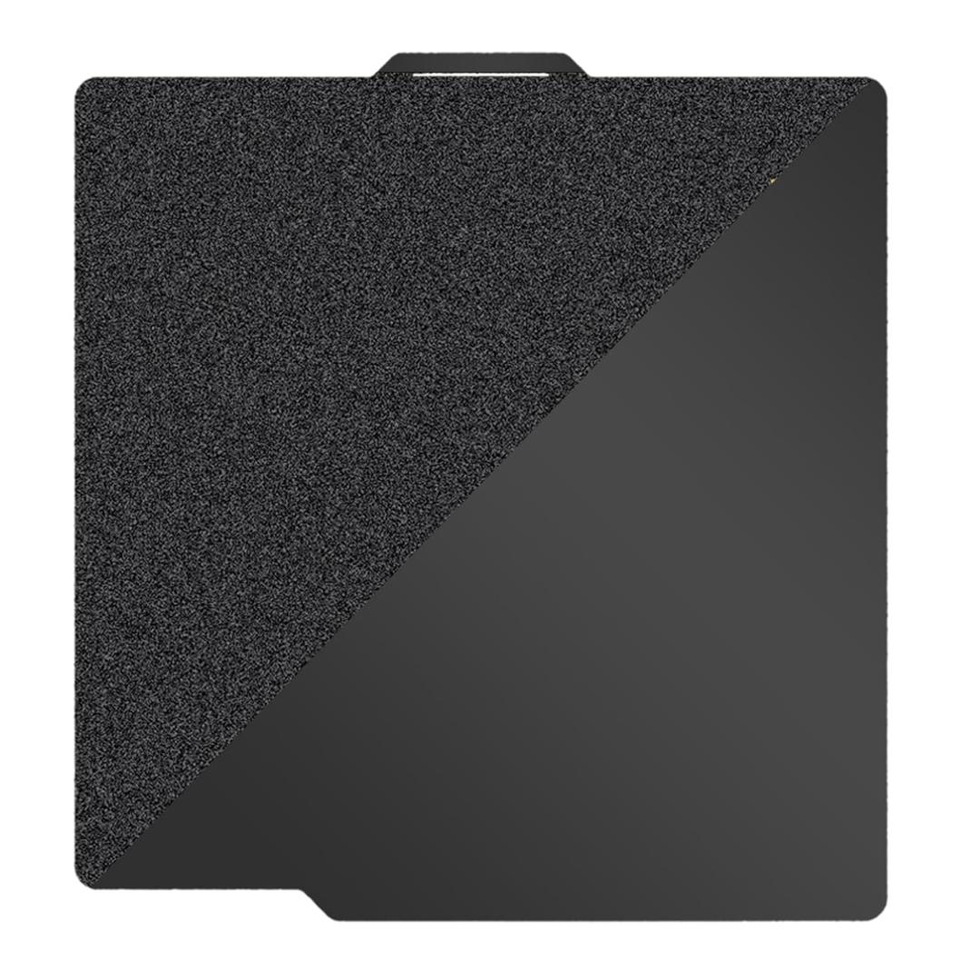 Double Sided Black PEI Build Plate for Bambu Lab P2S/X1/X1C/X1E/P1P/P1S/A1, Smooth PEI+Textured PEI Spring Steel Sheet Plate Flexible Platform 257x257mm for Bambu Labs 3D Printers