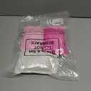 SATINIOR 3 Pairs Faux Fur Short Wrist Cuff Winter Fuzzy Wrist Cuff Warmers for Women Girls Favors (White,pink,rose Red)