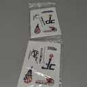 2 x 24 PCS Washington American Wizards Basketball Stickers for Water Bottle, Laptop, Bicycle, Computer, Motorcycle, Travel Case, Car Decal Decoration Sticker