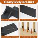 Floating Shelf Bracket, 2 Pack, 16" L x 2.5" | Heavy Duty, for Floating Wall Countertops, Bars, Desks, Vanities