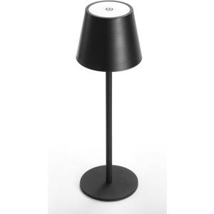 LED Cordless Table Lamp, 6600mWh Rechargeable Battery Desk Lamp, Temperature Stepless Dimming Night Light, IP54 Waterproof Metal Outdoor Portable Lamp for Camping, Restaurant