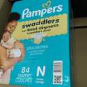 Pampers Swaddlers Diapers, Size 0 (up to 10 lbs), 84 Count, Absorbent, Keeps Baby Dry and Comfortable, Skin Safe Disposable Baby Diaper 
