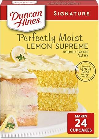 Duncan Hines Lemon Supreme Flavored Cake Mix, 15.25 oz. BBD: 05-05-27