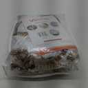 VOGOL White Sheer Waterfall Valance, Silky Soft Touch Kitchen Curtains Valances Home Decor, Rod Pocket Voile Curtain Swag Valance for Living Room, W110, 1 Panel (110"W x 43"L (Pack of 1), White)