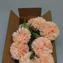 CCINEE 12Pcs Artificial Flowers Chrysanthemum Ball, Silk Floral Arrangement Fake Flowers Bouquet Long Stem Hydrangea for Home Office Coffee House Parties and Wedding Decor (Pink)