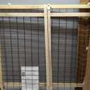 MYPET Extra-Wide Wire Mesh Dog Gate: 29.5-50" Wide. Pressure Mount. No Tools Needed. Puppy Gate 31" Tall, Expandable, Durable Pet Gates for Doorways, Sustainable Hardwood