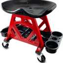 Durable Mechanic Stool Chair with Wheels, Heavy Duty Garage Shop Stool On Wheels, Rolling Stool Car Detailing Creeper Seat with Tool Tray for Workshop, Auto Repair Shop and Home