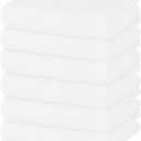 Homaxy 100% Cotton Waffle Weave Kitchen Dish Towels, Ultra Soft Absorbent Quick Drying Cleaning Towel, 13 x 28 Inches, 6-Pack, White
