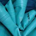 ACWYENN 6/8/10/12FT Inflatable Water Hammock Lake Floats for Adults Round Floating Ring Hammock for Lake Pool Beach (10FT Mint Green+Light Blue)