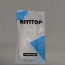 NITITOP Compatible with iPhone 16 Pro Case Cute Stylish Wavy Bars Line for Women Men Girls Durable Slim Soft TPU Shockproof Full Camera Protective Cover - White