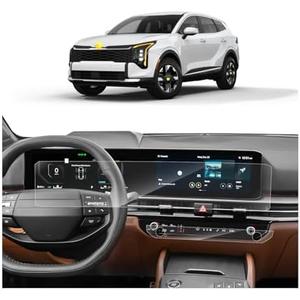 SKTU 1Pcs for 2026 Kia Sportage Screen Protector for 2026+ Kia Sportage (LX/EX/X-Line/SX/SX Prestige/X-Pro Prestige) Navigation & Air Conditioning Touchscreen Kia Sportage 2026 Accessories [Ultra Clear, Anti-Scratch&Glare]